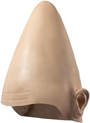 Alien Latex Helmet, Conical Full Head Cover Adjustable Size Cosplay Headgear Breathable Latex Mask for Adults Teens Halloween Christmas Carnival Party Stage Dress Up Festival Costume Prop in Kuwait