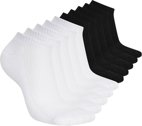 Skechers Women's 10-pack Half Terry Classic Low Cut Socks, Comfort-fit & Cushioned Footbed in Kuwait