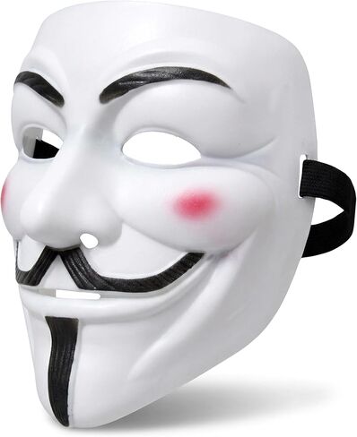 V for Vendetta Guy Fawkes Mask – Adult Size Anonymous Hacker Mask for Halloween Costume, Cosplay Events, Theme Parties & Props in Saudi Arabia