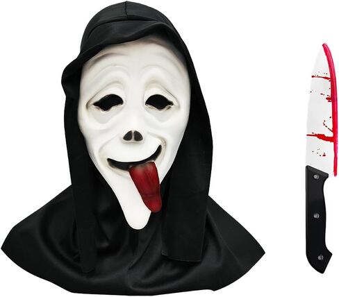 Scary Ghost Mask,skull horror movie full head mask, Halloween Face Mask,latex,high elasticity,Cosplay Party props. in Saudi Arabia