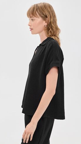 Faherty Women's Dune Cotton Gauze Zoe Top in Kuwait