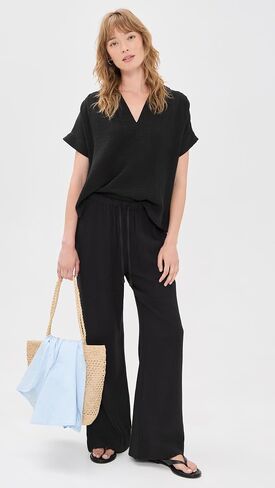 Faherty Women's Dune Cotton Gauze Zoe Top in Kuwait