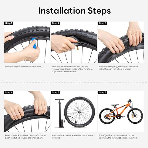 26" Heavy Duty Bike Tube 26x1.75/2.25 AV32mm Bicycle Tube 26 Bike Inner Tube Compatible with 26x1.75/1.95/2.0/2.10/2.125/2.20/2.25 Schrader Valve Bike Inner Tube-1 PCS in Saudi Arabia