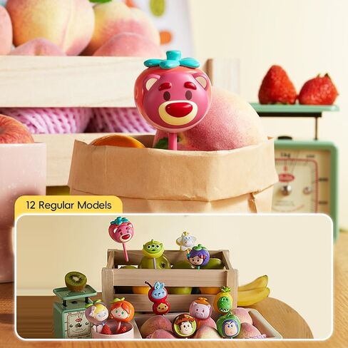 MINISO Disney Pixar Toy Story Fruit Market Series Candy Blind Box Keychain – Fruit-Shaped Pendant with Matching Mini Ring, Random Collectible Surprise Gift for Fans & Bag Decor (Single Box) in Kuwait