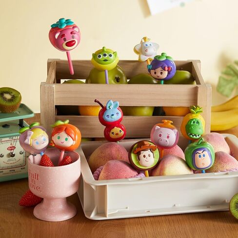 MINISO Disney Pixar Toy Story Fruit Market Series Candy Blind Box Keychain – Fruit-Shaped Pendant with Matching Mini Ring, Random Collectible Surprise Gift for Fans & Bag Decor (Single Box) in Kuwait