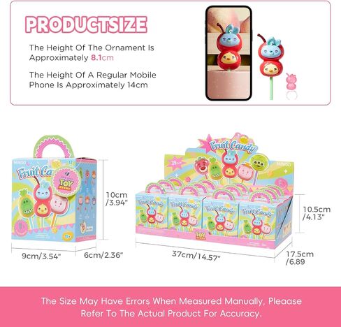 MINISO Disney Pixar Toy Story Fruit Market Series Candy Blind Box Keychain – Fruit-Shaped Pendant with Matching Mini Ring, Random Collectible Surprise Gift for Fans & Bag Decor (Single Box) in Kuwait