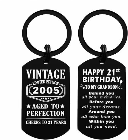 Viayen 21st Birthday Gifts for Grandson - Grandson 21 Year Old Birthday - Unique 2005 Vintage Limited Edition from Grandma and Grandpa in Kuwait