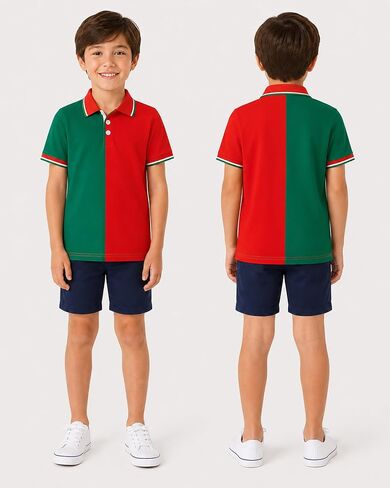 Boys Performance Polo Shirt Short Sleeve UPF 50+ Dry Fit Quick Dry Stretch Golf Shirt Soccer 2026 in Kuwait