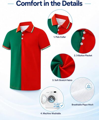 Boys Performance Polo Shirt Short Sleeve UPF 50+ Dry Fit Quick Dry Stretch Golf Shirt Soccer 2026 in Kuwait