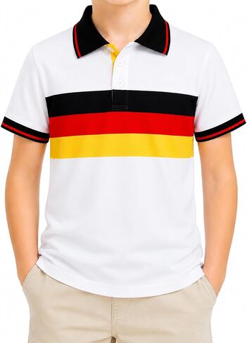 Boys Performance Polo Shirt Short Sleeve UPF 50+ Dry Fit Quick Dry Stretch Golf Shirt Soccer 2026 in Kuwait