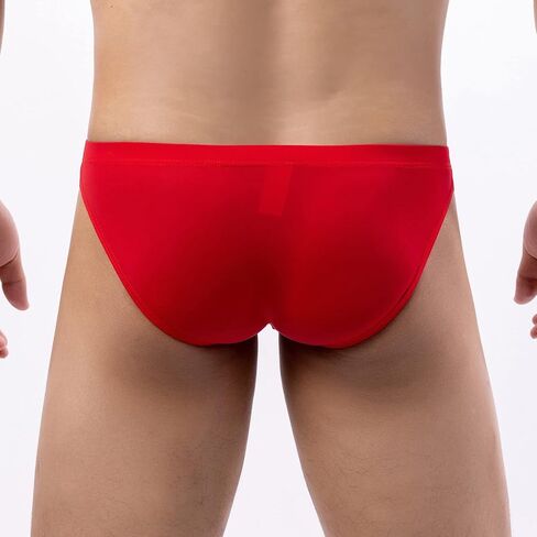 Mens Breathable Boxer Briefs Cotton Stretch Cool Sexy Seamless Bulge Stretchy Casual Comfortable Light Loose Casual Quick Dry Elegant Sports Elastic Red in Kuwait