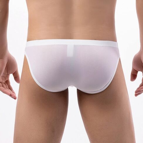 Mens Breathable Boxer Briefs Cotton Stretch Cool Sexy Seamless Bulge Stretchy Casual Comfortable Light Loose Casual Quick Dry Elegant Sports Elastic White in Kuwait