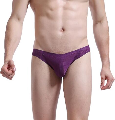 Mens Boxers Cool Cotton Sexy Stretch Seamless Loose Comfortable Casual Light Stretchy Casual Quick Dry Elegant Sports Elastic Purple in Kuwait
