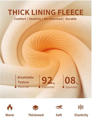 Bluemaple Fleece Lined Leggings for Women High Waisted Tummy Control Thermal Warm Winter for Women Workout Yoga Pants in Saudi Arabia