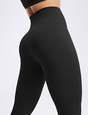 POSHDIVAH Creamluxe No Front Seam Yoga Leggings 25"/28" Seamless High Waisted Workout Lounge Pants Pilates Gym Womens Tights in Kuwait