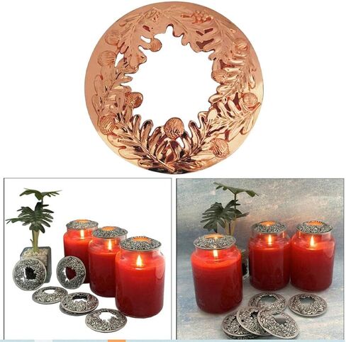 Baoblaze 2X Candle Topper Candle Topper Shade Jar Lid Shade Sleeves for Jar Candles Evenly in Jar Table Centerpiece Decor in Kuwait