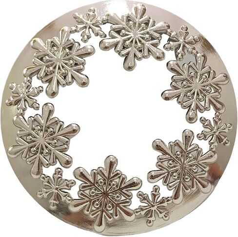 Candle Toppers Zinc Alloy Accelerate Melting Decorative Sturdy Glass Candle Sleeve for Bar Bedroom Party Home Decor, Argent in Kuwait