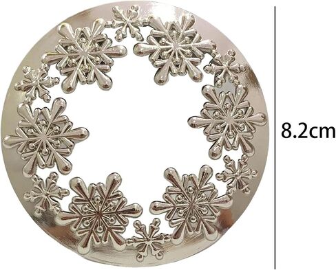 Candle Toppers Zinc Alloy Accelerate Melting Decorative Sturdy Glass Candle Sleeve for Bar Bedroom Party Home Decor, Argent in Kuwait