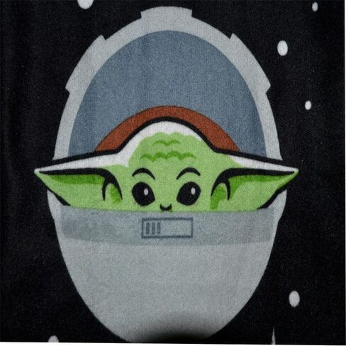 AME Sleepwear Boys' Star Wars Manadalorian Grogu Hooded Onesie Pajama in Kuwait