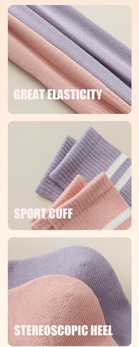 Pilates Yoga Grip Socks for Women, Non Slip Grippers Yoga Socks for Ballet, Dance Workout 3 Pairs in Kuwait