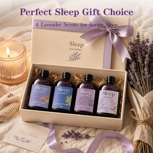 SCENTORINI Reed Diffuser Set, 6.76oz, Lavender Essential Oil Diffuser, Summer Fragrance Reed Diffuser with 24 Sticks for Bedroom Sleep, Spa Relax, Home Fragrance Bathroom Hotel Decor in Saudi Arabia