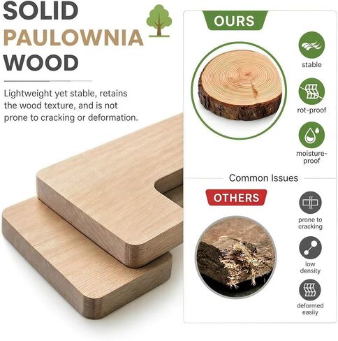 16 Inch Solid Wood Floating Corner Shelves 3 Pack - 40 LBS Capacity, Easy to Install - Modern Farmhouse with Hidden Brackets, Space-Saving, for Living Rooms, Rustic Brown in Kuwait