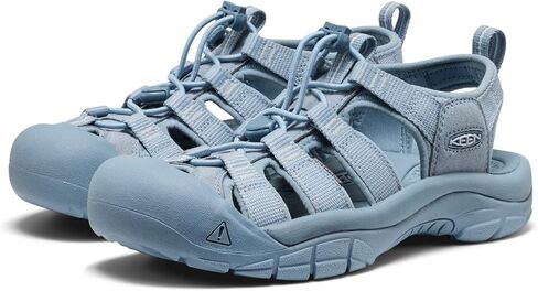 KEEN Women's Newport H2 Closed Toe Water Sandals, Monochrome/Faded Denim, 11 US in Kuwait