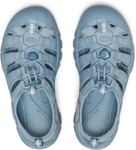 KEEN Women's Newport H2 Closed Toe Water Sandals, Monochrome/Faded Denim, 11 US in Kuwait