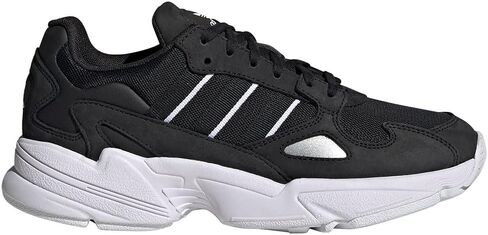 adidas Womens Falcon Lace Up Sneakers Shoes Casual - Black in Kuwait