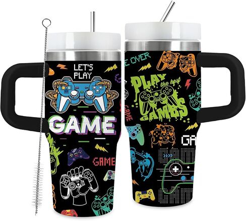 Gifts For Men-14 Oz Stainless Steel Travel Coffee Mug, Camping Mug-Funny Gifts for Dad, Husband, Boyfriend-Insulated Coffee Tumbler, Black in Saudi Arabia