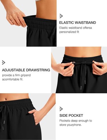 Winvote 2 Pack 3 Inch Womens Athletic Shorts Basic Gym Workout Shorts Quick Dry Lightweight Running Shorts with Pockets in Saudi Arabia