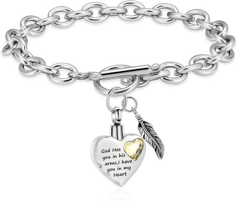 Cremation Urn Bracelet for Heart Locket Holder Bangle Link Chain Cremation Jewelry Braided Rope Bracelets for Women Jewelry Gift With Funnel Kit & Bag in Saudi Arabia