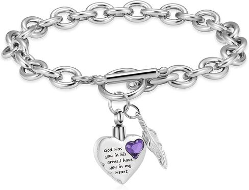 Cremation Urn Bracelet for Heart Locket Holder Bangle Link Chain Cremation Jewelry Braided Rope Bracelets for Women Jewelry Gift With Funnel Kit & Bag in Saudi Arabia