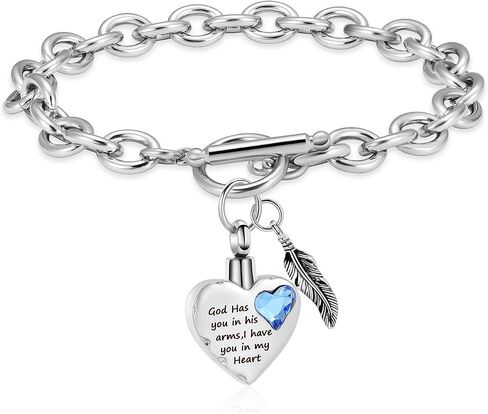 Cremation Urn Bracelet for Heart Locket Holder Bangle Link Chain Cremation Jewelry Braided Rope Bracelets for Women Jewelry Gift With Funnel Kit & Bag in Saudi Arabia