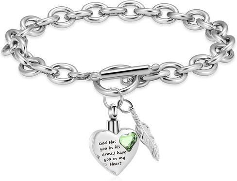 Cremation Urn Bracelet for Heart Locket Holder Bangle Link Chain Cremation Jewelry Braided Rope Bracelets for Women Jewelry Gift With Funnel Kit & Bag in Saudi Arabia