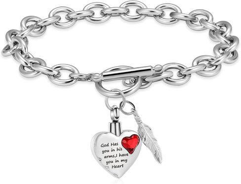 Cremation Urn Bracelet for Heart Locket Holder Bangle Link Chain Cremation Jewelry Braided Rope Bracelets for Women Jewelry Gift With Funnel Kit & Bag in Saudi Arabia
