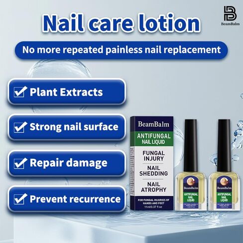 Toenail Fungus Treatment Extra Strength - Fast Acting Liquid Drops for Finger & Toe Nails, Restore and Repair Damaged, Discolored Nails - 2Pcs in Saudi Arabia
