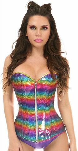 Daisy corsets Women's Glitter Steel Boned Corset in Kuwait