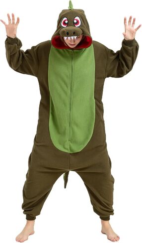 Dinosaurs Onesie Pajamas,Dinosaurs Costume Halloween Cosplay Adult in Saudi Arabia