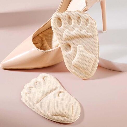 6PCS Upgraded Metatarsal Pads for Women, Shoe Inserts for Women, Non-Slip Shoe Inserts for High Heels, Ball of Foot Cushions Relief and Comfort, Fits Any (3Pair Beige+3Pair Black) in Kuwait
