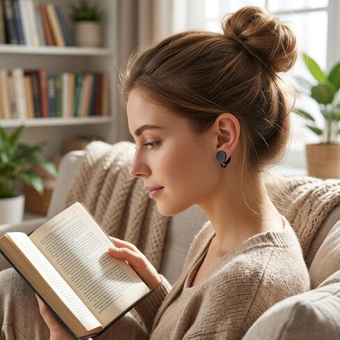 8 PCS Keloid Compression Earrings, 12mm Round Clip-On Design in Silver, Black, Multicolor, and Gold,Pressure Earrings for Keloids with Adjustable Tension for Comfortable Wear ﻿ in Saudi Arabia