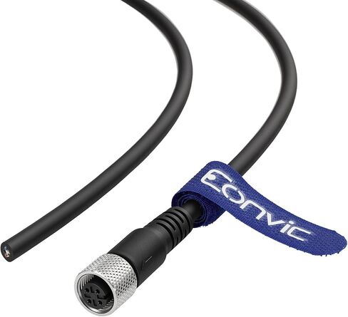 Eonvic Industrial M12 Female 4 Pin Connector Molded PVC Aviation Sensor Cable 3M in Saudi Arabia
