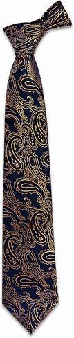 YourTies Tie Set for Men Paisley Necktie Silk Woven Pocket Square Cufflinks Tie Clip Lapel Pin Formal Business Wedding Party in Saudi Arabia