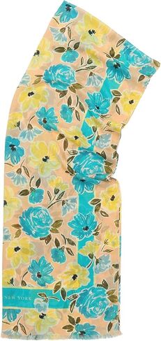 Kate Spade Womens Spring Roses Oblong Scarf, Stylish Fashion Accessory for Women in Kuwait