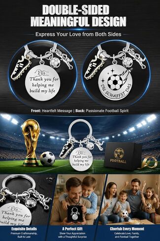 2026 Fathers Day Dad Soccer Gifts from Daughter/Wife/Son,Funny Soccer Keychain for Dad/Stepdad,Personalized Dad Keychain with Football,Cleats,Football Player in Saudi Arabia