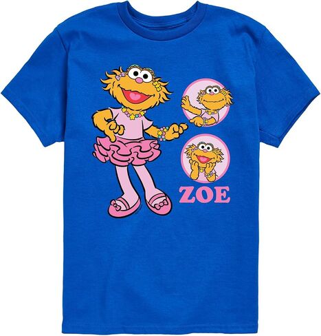 Sesame Street - Zoe Ballet - Toddler and Youth Short Sleeve Graphic T-Shirt in Kuwait