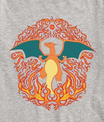Pokémon - Charizard Flame Ornamental - تي شيرت قصير الأكمام للأطفال والشباب in Kuwait
