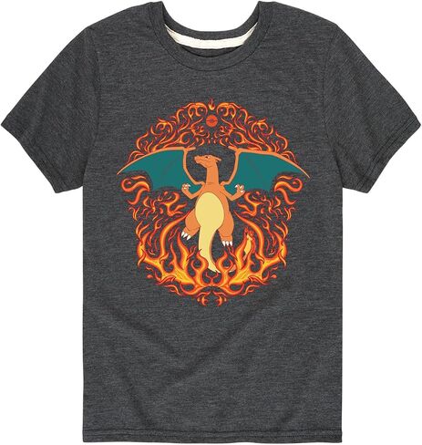 Pokémon - Charizard Flame Ornamental - تي شيرت قصير الأكمام للأطفال والشباب in Kuwait