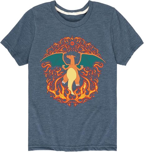 Pokémon - Charizard Flame Ornamental - تي شيرت قصير الأكمام للأطفال والشباب in Kuwait