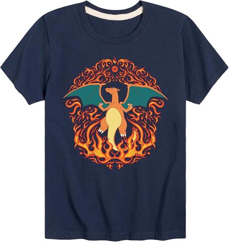 Pokémon - Charizard Flame Ornamental - تي شيرت قصير الأكمام للأطفال والشباب in Kuwait